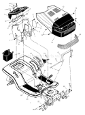 Part Location Diagram of 095326E540 Murray Deck-Seat