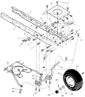 Page E Diagram and Parts List for 461603X48A  Murray Lawn Tractor