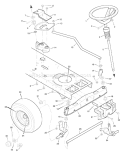 Part Location Diagram of 093030E700 Murray Spindle Assembly, Right