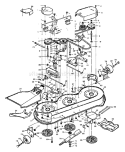 Part Location Diagram of 93047E701 Murray Bracket, Front Hanger