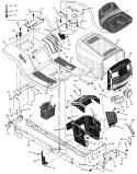 Part Location Diagram of 1001143MA Murray Mat - Rb Lg Deck Lh