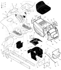 Page A Diagram and Parts List for 465307X31A  Murray Lawn Tractor