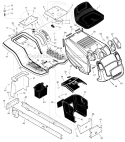 Page A Diagram and Parts List for 465604X50A  Murray Lawn Tractor
