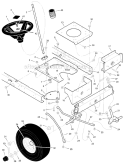 Page G Diagram and Parts List for 465604X50A  Murray Lawn Tractor