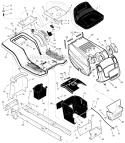 Page A Diagram and Parts List for 465624X78A  Murray Lawn Tractor