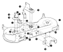 Part Location Diagram of 94997 Murray BRACKET, FRONT DECK