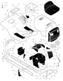 Part Location Diagram of 44X7639 Murray Decal, Left Hood