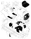 Part Location Diagram of 44X7625 Murray Decal, Left Hood