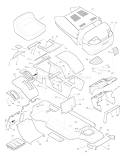 Part Location Diagram of 44X5788 Murray Decal, Right Console