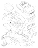 Part Location Diagram of 44X6057 Murray Decal, Left Console