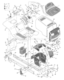 Part Location Diagram of 44X6310 Murray Decal, Left Hood