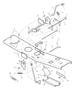 Mower Housing Suspension Diagram and Parts List for 309007X51B (7800529)(2009) Murray Lawn Tractor