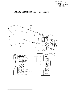 Grass catcher Diagram and Parts List for 8-22213X9  Murray Lawn Mower