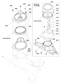 Chute Rotation Group - Manual Diagram and Parts List for MS55800 1695886 Murray Snow Blower