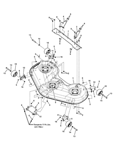 52-Inch Mower Deck - Housing Group (7501702bi) Diagram and Parts List for RZT26520 (2691079-00)(2012) Murray Lawn Tractor