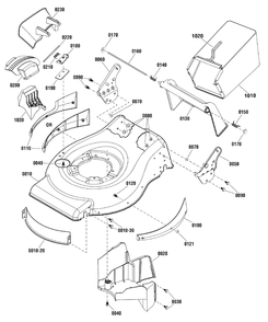 Deck Group (881331 881334) Diagram and Parts List for MXMH625E (881553)(2012) Murray Lawn Mower