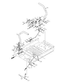 Controls Diagram and Parts List for M200-46 (RZT-46)(2014) Murray Lawn Tractor