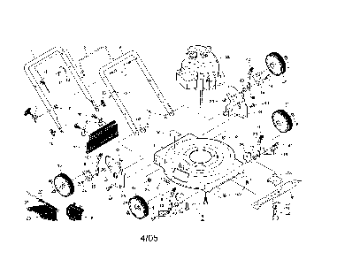 Rotary mower Diagram and Parts List for 224110X92E0  Murray Lawn Mower