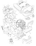 Part Location Diagram of 44X7652 Murray Decal, Right Hood