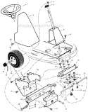 Page F Diagram and Parts List for 536270301  Murray Lawn Tractor