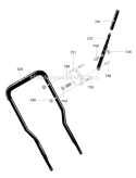 Part Location Diagram of 740147MA Murray Upper Handle