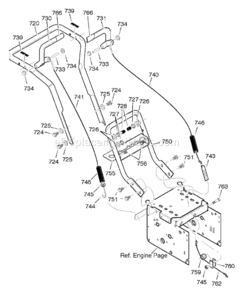Part Location Diagram of 301387E701MA Murray Lever Asy Ctrl P2 Left Hand