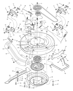 Mower Housing Diagram and Parts List for 312006X51A (7800523)(2009) Murray Lawn Tractor