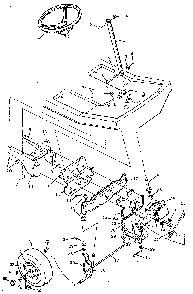 Steering Diagram and Parts List for 9-30502  Murray Lawn Mower