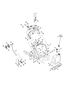 Dash Diagram and Parts List for 13BC76LF058 2014 Murray Lawn Tractor