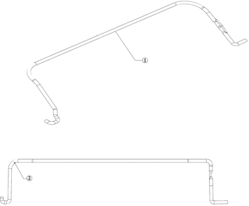 Control Bail Diagram and Parts List for 12A-B0BA758 2019 Murray Lawn Mower
