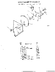 Height adjuster assembly Diagram and Parts List for 9-22253  Murray Lawn Mower
