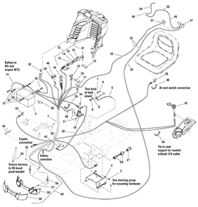 Electrical Group Diagram and Parts List for EYK19540RD (2988143)(2009) Murray Lawn Tractor