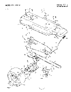 Motion drive Diagram and Parts List for 38616A  Murray Lawn Tractor