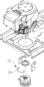 Clutch Keeper Diagram and Parts List for M200-46 (RZT-46)(2016) Murray Lawn Tractor