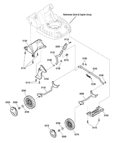Wheels And Axles Group - Push (884256) Diagram and Parts List for CP450 (884256)(2011) Murray Lawn Mower