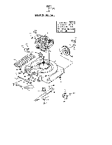 Mower housing Diagram and Parts List for 37048  Murray Lawn Mower