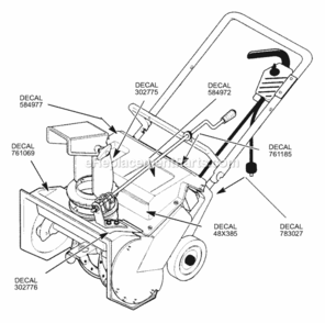 Part Location Diagram of 584972 Murray DISCONTINUED