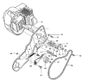 Engine Assembly Diagram and Parts List for 620301X4D  Murray Snow Blower