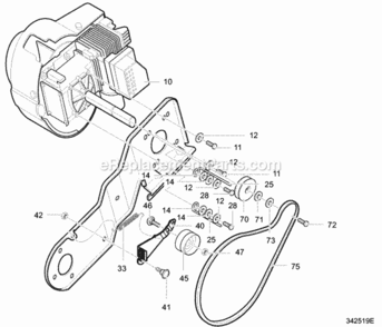 Part Location Diagram of F-031090C Murray Operators Manual
