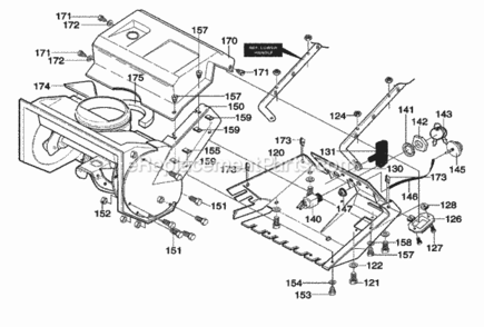 Part Location Diagram of 314521 Murray COVER, BOTTOM