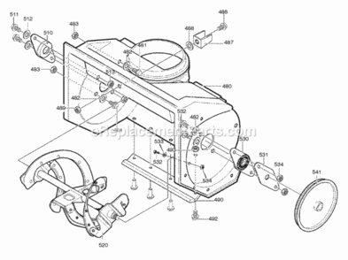Part Location Diagram of 1501926MA Murray Auger Assembly, 21