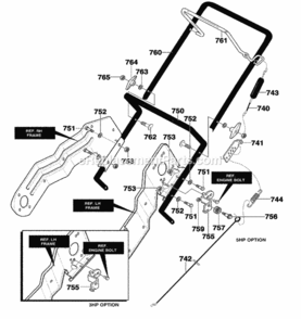 Part Location Diagram of 313308-830 Murray DISCONTINUED