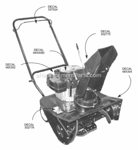 Part Location Diagram of 761150 Murray DISCONTINUED