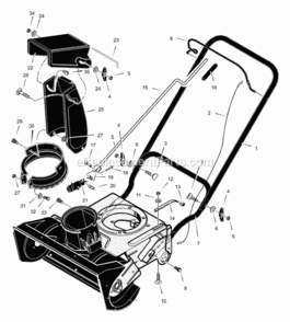 Part Location Diagram of 762362YZ Murray Rod, Crank