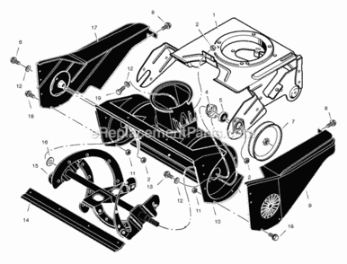Part Location Diagram of 1502011E540 Murray Frame, Motor Box