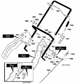 Part Location Diagram of 333919-853 Murray DISCONTINUED