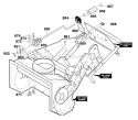 Chute_Rod_Assembly Diagram and Parts List for 621450X4E  Murray Snow Blower