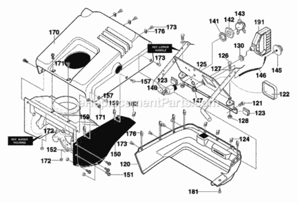 Part Location Diagram of 761539E701 Murray DISCONTINUED