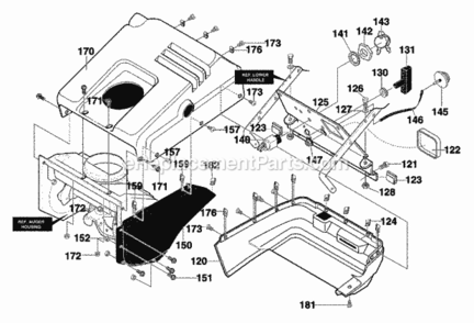 Part Location Diagram of 1501218 Murray DISCONTINUED
