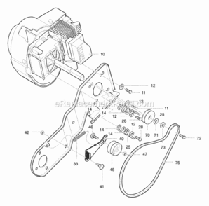 Part Location Diagram of 37X132 Murray Belt V 3L 34.8"